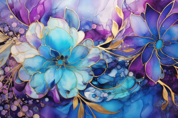 Download Stained Glass Floral Background - Glass Collection