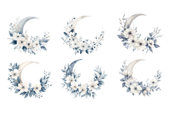 Download Moon Floral Vector Graphics - Graphic Collection