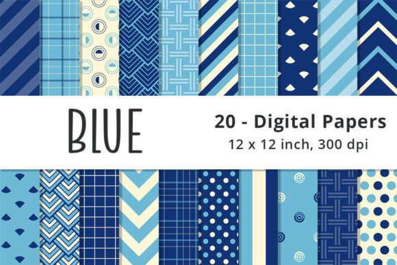 Download Blue Digital Paper Pattern Background - Pattern background Collection