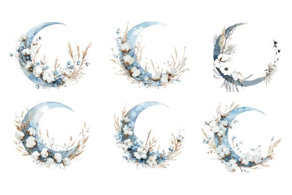Download Moon Floral Vector Graphics - Graphic Collection