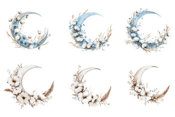 Download Moon Floral Vector Graphics - Graphic Collection