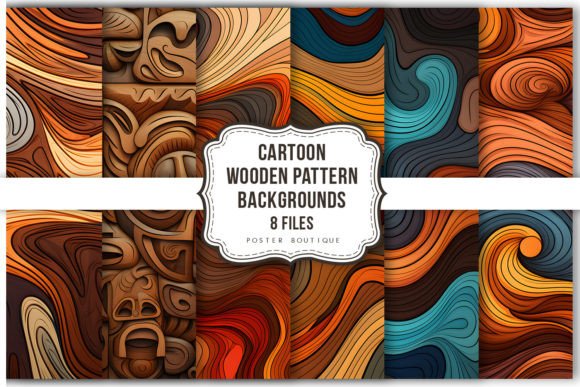 Download Cartoon Wooden Pattern Backgrounds Pack - Pattern background Collection