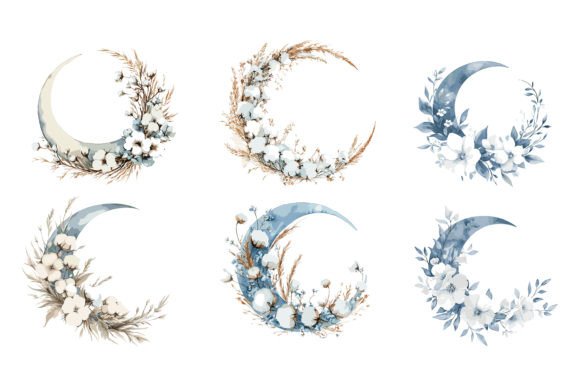Download Moon Floral Vector Graphics - Graphic Collection