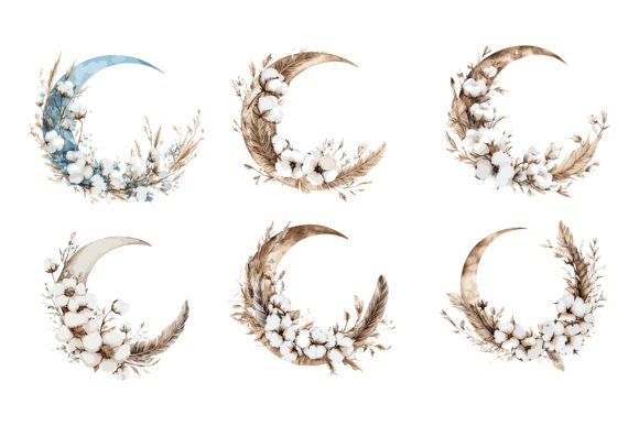 Download Moon Floral Vector Graphics - Graphic Collection
