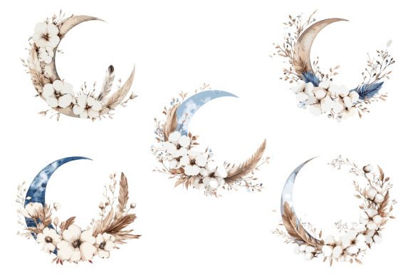 Download Moon Floral Vector Graphics - Graphic Collection